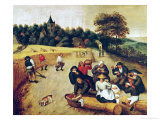 Le repas des moissonneurs reproduction procédé giclée par Pieter Brueghel the Younger