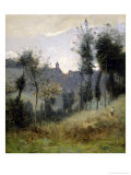 Canteleu Near Rouen Giclee Print by Jean-Baptiste-Camille Corot