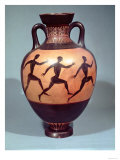 Panathenaic Black Figure Amphora Depicting a Foot Race (Pottery) Giclee Print