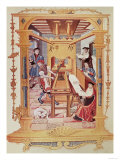 Interior of a 16th Century Printing Works, Copy of a Miniature from Royal Verses on the Conception Giclee Print