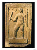 Relief Depicting a Gladiator Holding a Whip and a Spear Giclee Print Relief Depicting a Gladiator Holding a Whip and a Spear Giclee Print
