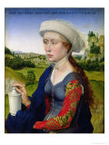 Marie-Madeleine sur le paneau de droite d'un triptyque de la famille Braque reproduction procédé giclée par Rogier van der Weyden