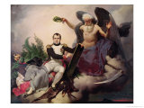 Napoleon (1769-1821) Crowned by Time, Before 1833 Giclee Print by Jean Baptiste Mauzaisse Napoleon (1769-1821) Crowned by Time, Before 1833 Giclee Print by Jean Baptiste Mauzaisse