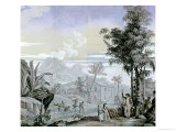 Leaving for a Walk, from "Paul Et Virginie" by Henri Bernadin De Saint-Pierre (1737-1814) 1823 Giclee Print by Jean Broc