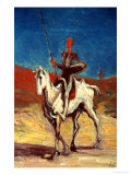 Don Quixote and Sancho Panza, circa 1865-1870 Giclee Print by Honore Daumier