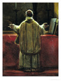 Priest at the Altar Giclee Print by Francois-Marius Granet