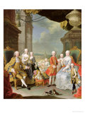 Francois III (1708-65) with his wife Marie-Therese (1717-80) and their children Lámina giclée por Martin van Meytens Francois III (1708-65) with his wife Marie-Therese (1717-80) and their children Lámina giclée por Martin van Meytens