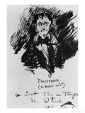 Palestrina in a Black Suit Giclee-trykk av Charles Pierre Baudelaire