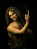 St. John the Baptist, 1513-16 Reproduction procédé giclée par Leonardo da Vinci 