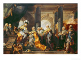 Louis XVI (1754-93) King of France, Receiving the Homage of the Knights reproduction procédé giclée par Gabriel Francois Doyen