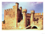 Ruins of the Castle of the Knights Templar, Ponferrada, Spain Giclee Print