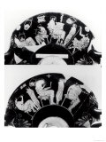 Two Views of an Attic Red-Figure Cup Depicting a School Scene (Pottery) Giclee Print by Douris 