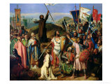 Procession of Crusaders Around Jerusalem, 14th July 1099, 1841 reproduction procédé giclée par Jean Victor Schnetz