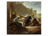 Expulsion of the Huguenots of Toulouse after the Capture of the Town Giclee Print by Antoine Rivalz