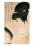 Woman Putting on Make-Up Reproduction procédé giclée par Utamaro Kitagawa 