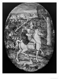 Hunting, Portrait Presumed to be Henri II (1519-59) and Diane De Poitiers (1499-1566) Giclee Print by Leonard Limosin
