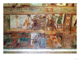 The Construction of the Tower of Babel (Upper Register), the Meeting of Joseph and Potiphar's Wife Giclee Print