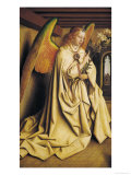 Angel Annunciate, from Exterior of Left Panel of the Ghent Altarpiece, 1432 reproduction procédé giclée par Hubert Eyck