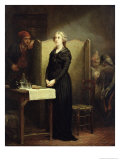 Queen Marie Antoinette in the Conciergerie: the Prayer Table, 1856-57 Giclee Print by Charles Louis Lucien Muller