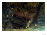 The Death of the Stag, 1859 Giclee Print by Gustave Courbet