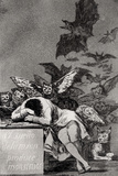 Il sonno della ragione genera mostri, da 'Capricci' Stampa giclée di Francisco de Goya Il sonno della ragione genera mostri, da 'Capricci' Stampa giclée di Francisco de Goya