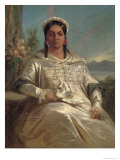 Queen Pomare IV (1827-77) of Tahiti  Lámina giclée por Charles Giraud