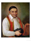 St. Vincent De Paul (1581-1660) 1649 Giclee-trykk av Sebastien Bourdon
