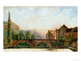 The Pont De Nahin at Ornans, circa 1837 Giclee Print by Gustave Courbet