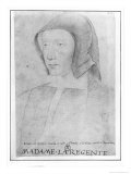 Louise De Savoie (1476-1531) Giclee Print by Jean Clouet the Younger