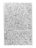 Letter to Richard Wagner (1813-83) 17th February 1860 Giclee-trykk av Charles Pierre Baudelaire