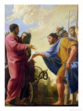 Cincinnatus Returning to His Plough Decorated with Laurel Wreath Giclee Print by Charles Francois Poerson