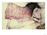 Rock Painting of a Galloping Horse, circa 17000 BC Giclée-Druck
