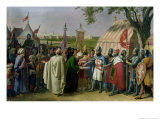 Count of Tripoli Accepting the Surrender of the City of Tyre in 1124, 1840 Giclee Print by Alexandre-Francois Caminade