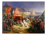The Taking of Tripoli, April 1102, 1842 Giclee Print by Charles Alexandre Debacq