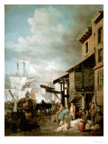 Custom House Quay Giclee Print by Samuel Scott Custom House Quay Giclee Print by Samuel Scott