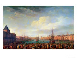 Morning View of the Inner Port of Marseille and the Pavilion of the Horloge Du Parc, 1754 Giclee Print by Claude Joseph Vernet