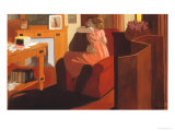 Intimacy, Couple in an Interior with a Partition, 1898 Giclée-Druck von Félix Vallotton