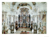 Interior of the Benedictine Abbey Church, 1711-31 Giclee Print by J. M. Fischer