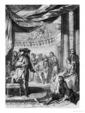The Play Scene, from "Hamlet" by William Shakespeare (1564-1616)By Hubert Gravelot (1699-1773) Giclee Print by Francis Hayman