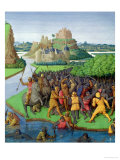 Battle Between the Maccabees and the Bacchides, Illustration from the French Translation Giclee Print by Jean Fouquet
