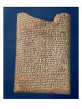 Portion of a Tablet Inscribed with the Legend of the Fight Between Marduk and Tiamat, BC Giclee Print