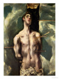 St. Sebastian, circa 1600-25 Giclee Print by El Greco 