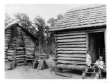 Log Cabins in Thomasville, Florida, circa 1900 Giclee Print