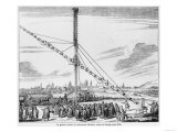 The Large Astronomical Telescope of Johannes Hevelius (1611-1687) from "Machina Coelestis" Giclee Print