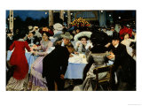 Night Restaurant Giclee Print by M. G Slepyan