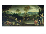 Fiskeri Giclée-tryk af Annibale Carracci Fiskeri Giclée-tryk af Annibale Carracci