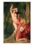 Apollo and Daphne, circa 1845 Giclee Print by Theodore Chasseriau
