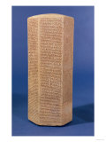 Hexagonal Cylinder of Sennacherib, King of Assyria, 705Bc-681 BC Reproduction procédé giclée