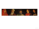 Portraits of Giotto (circa 1266-1337) Uccello, Donatello (circa 1386-1466) Manetti (circa 1405-60) Giclee Print by Paolo Uccello