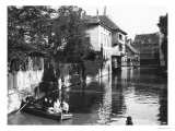 Boating on the River Gera at Erfurt, Thiringia, circa 1910 reproduction procédé giclée par Jousset 